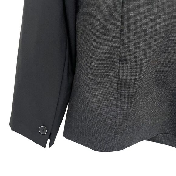 Elie Tahari Leather and Wool Blazer - Picture 7 of 7